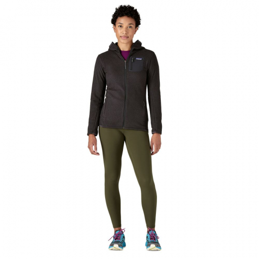 Polaire A Capuche R1 Air Full-zip Femme Black