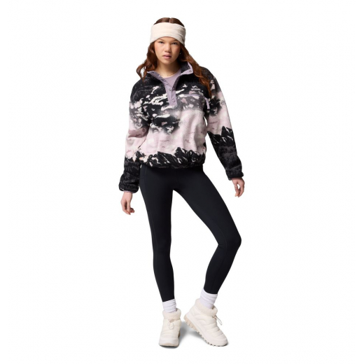 Polaire Femme Helvetia II Printed Cropped Shale Purple Sisters