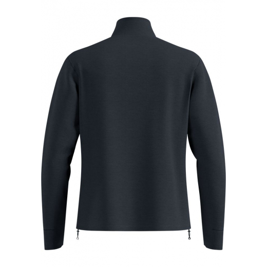 Polaire Grid Fleece 1/2 Zip Black Melange
