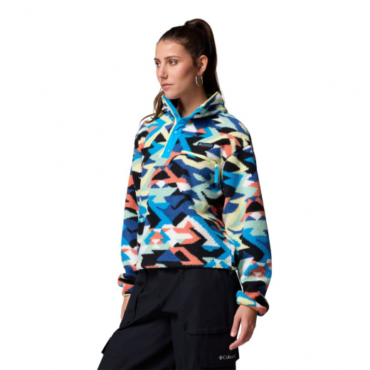 Polaire Femme Helvetia II Printed Cropped Compass Blue Reflections