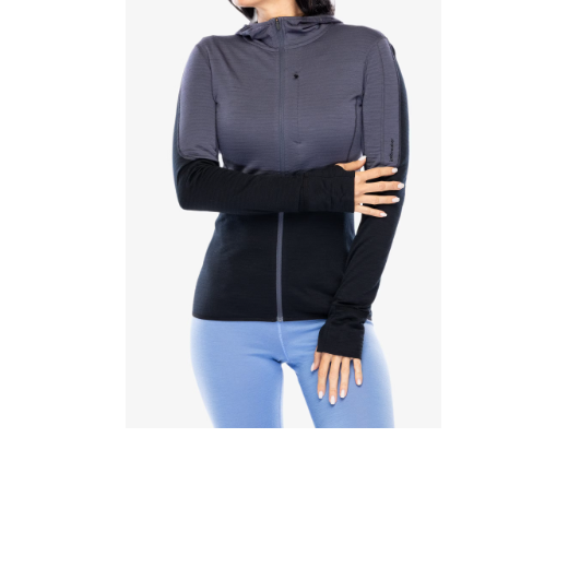 Merino 200 Realfleece Descender Ls Zip H Graphite/noir Femme - Veste