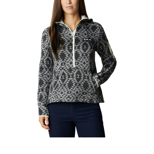 W Sweater Weather Hooded Chalk Blanket