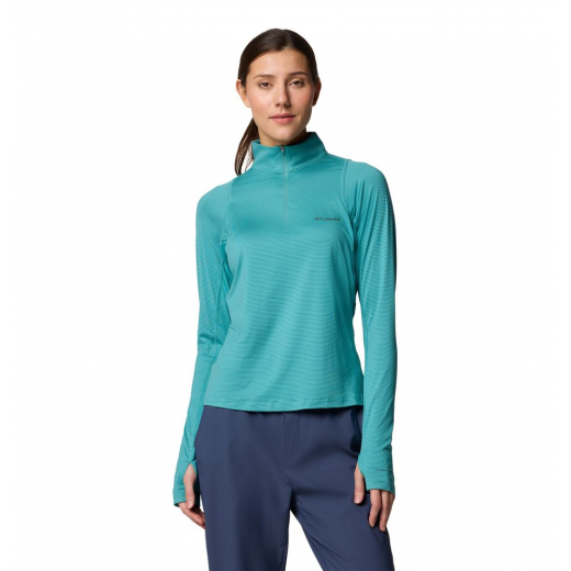 T-Shirt Femme Weekend Ascent Half Zip Teal