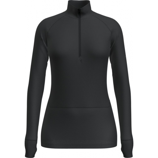 T-shirt Femme Merino 125 Zoneknit Half Zip Black