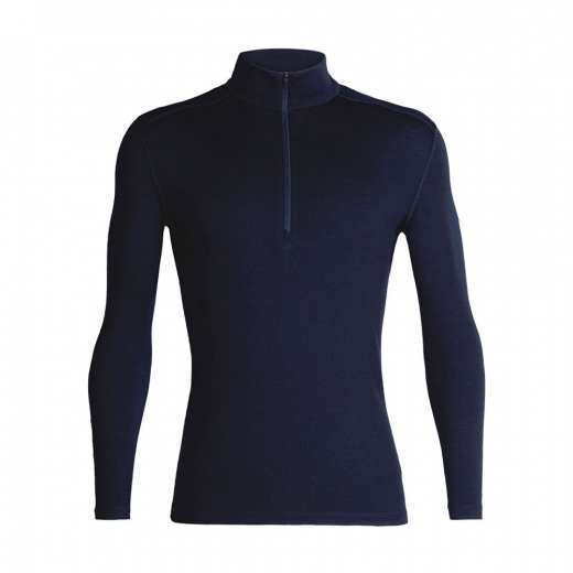 T-Shirt Tech 260  Half Zip Bleu Marine - Tee Shirt Ml | Icebreaker