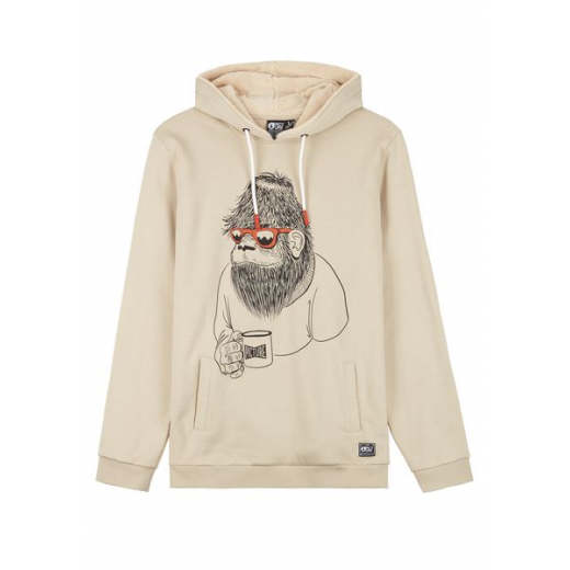 Sweat Gorille Plush Hoodie Mastic