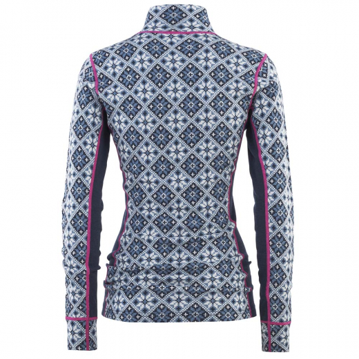 T-shirt Ml Femme Rose 1/2 Zip Royal
