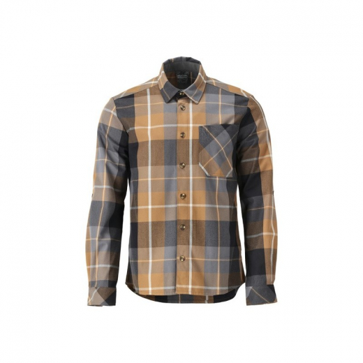 Chemise Flanelle Carreaux Brun Noisette - Travaux En Hauteur | Mascot