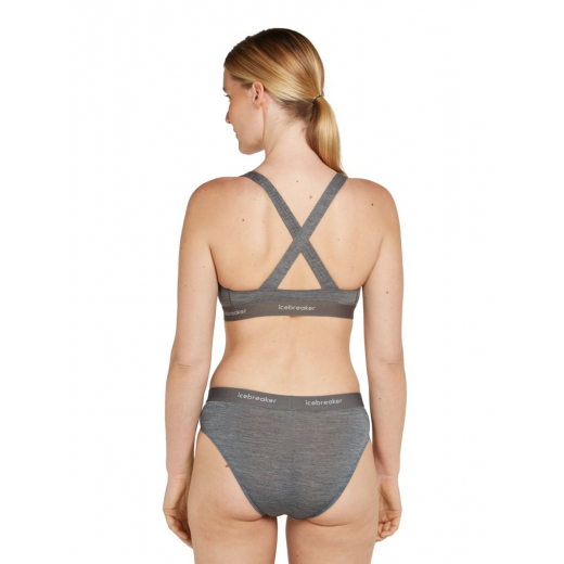 W Mer 125 Cool-lite Sprite Racerback Bra Gristone Heather - Brassiere