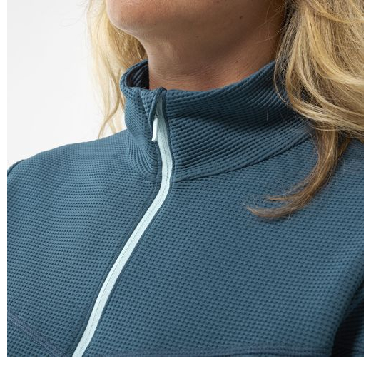 Polaire Track Light F-zip Femme Ink Blue