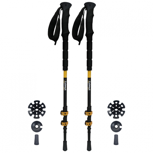 Carbone Trek 2 (Paire) Batons De Randonnée Trek Azimut Outdoor