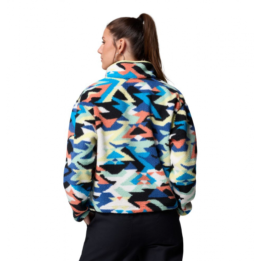 Polaire Femme Helvetia II Printed Cropped Compass Blue Reflections