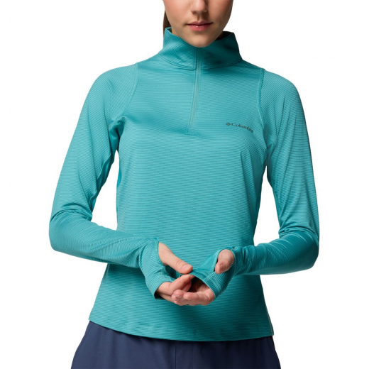 T-Shirt Femme Weekend Ascent Half Zip Teal