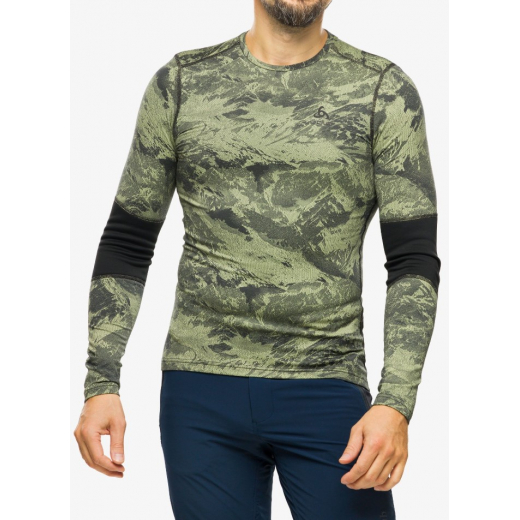 Whistler Eco Bl Top Crew Neck L/s Olivine Black