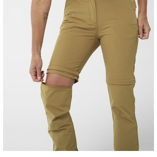 Pantalon Active Stretch Zip-off Femme Gold Umber
