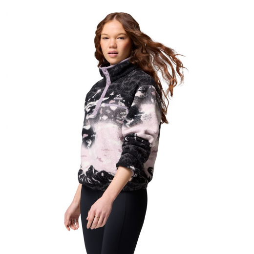 Polaire Femme Helvetia II Printed Cropped Shale Purple Sisters