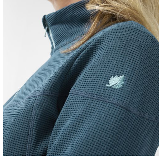Polaire Track Light F-zip Femme Ink Blue