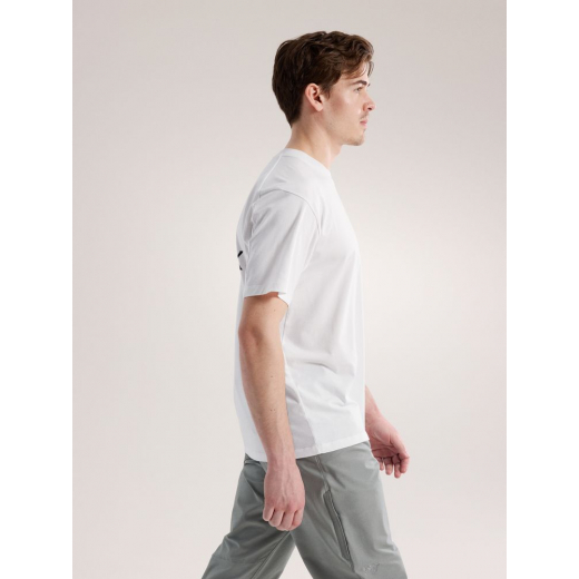 T-Shirt Kragg Sl Cotton Bird Word White Light Black