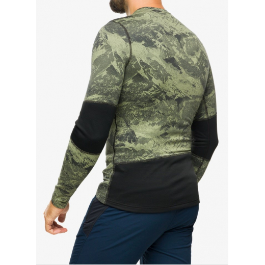 Whistler Eco Bl Top Crew Neck L/s Olivine Black
