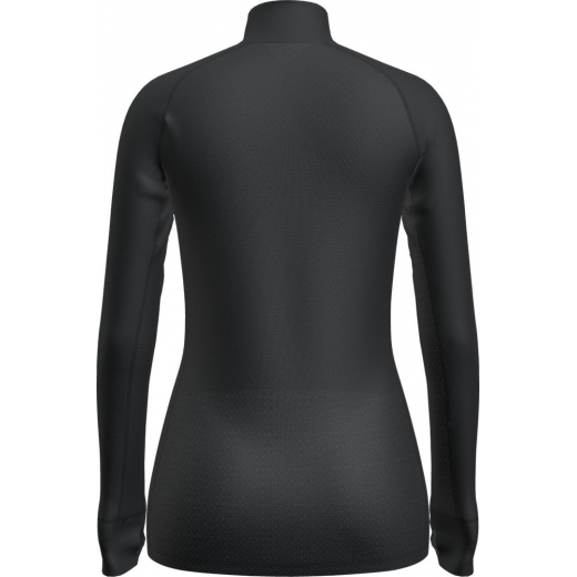 T-shirt Femme Merino 125 Zoneknit Half Zip Black