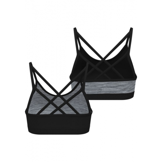 Brassière Seamless Low Black Grey