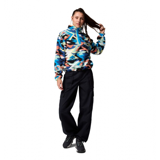 Polaire Femme Helvetia II Printed Cropped Compass Blue Reflections