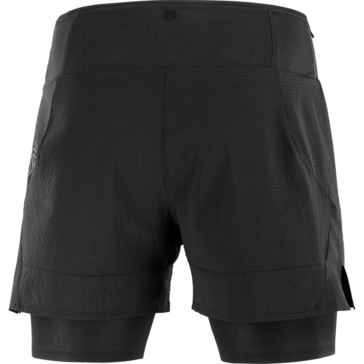 Sense 2in1 Shorts Deep Black - Short | Salomon