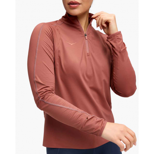 T-Shirt Zippé Femme Glidetech Rouge