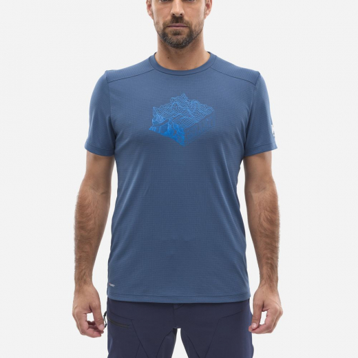 T-Shirt Kamet Map Navy Blue