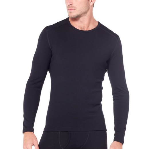 M 260 Tech Ls Crewe Black - Tee Shirt Ml | Icebreaker