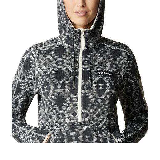 W Sweater Weather Hooded Chalk Blanket