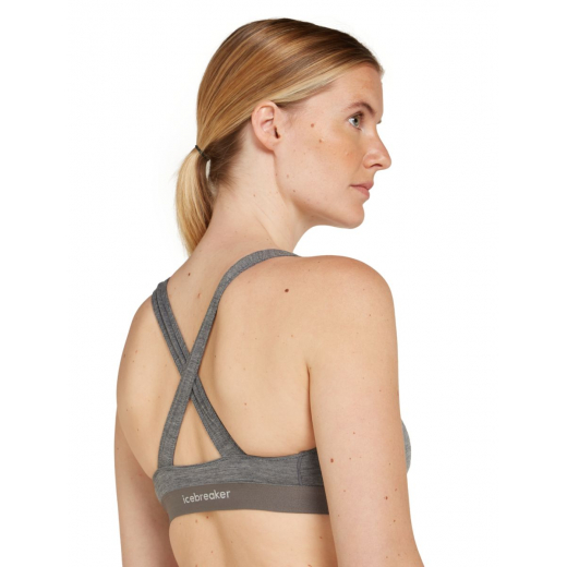W Mer 125 Cool-lite Sprite Racerback Bra Gristone Heather - Brassiere