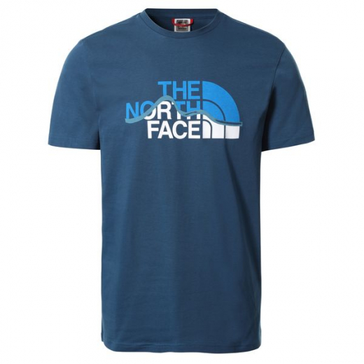 T-shirt Mountain Line Blue