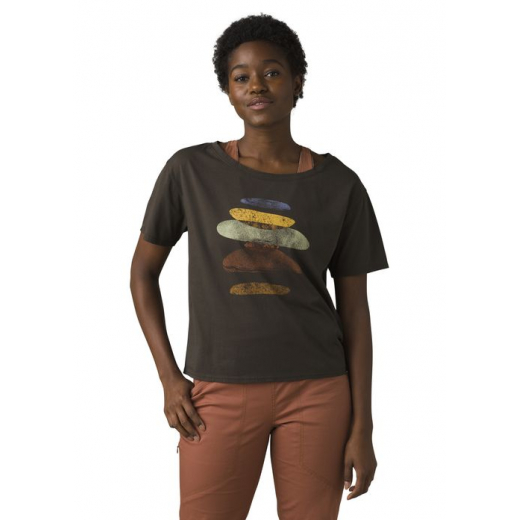 T-shirt Femme Organic Graphic Tee Washed Black