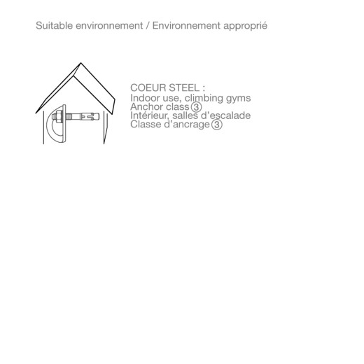 Plaquette Coeur  Steel 12mm