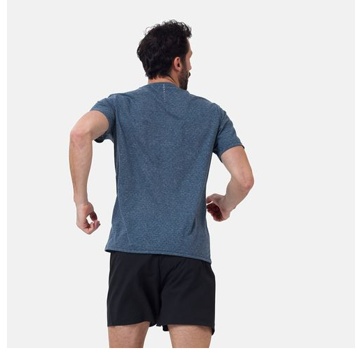 T-shirt Run Easy Linencool Crew Blue