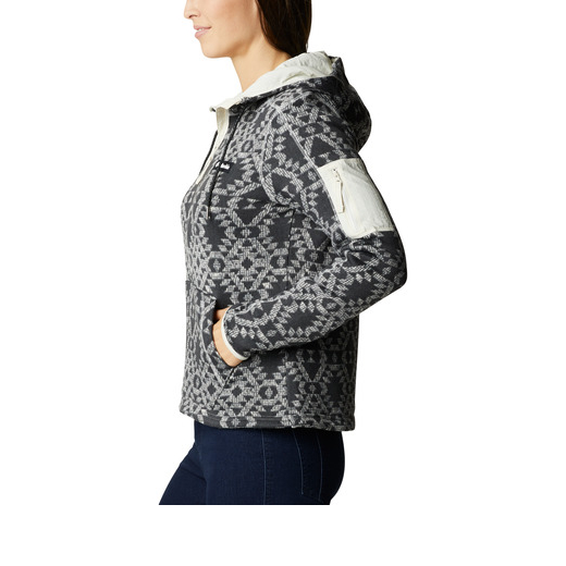 W Sweater Weather Hooded Chalk Blanket