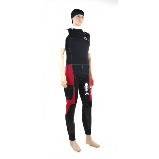 Pantalon Long John Guide Rouge 5mm
