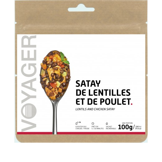 Satay De Lentilles Et De Poulet
