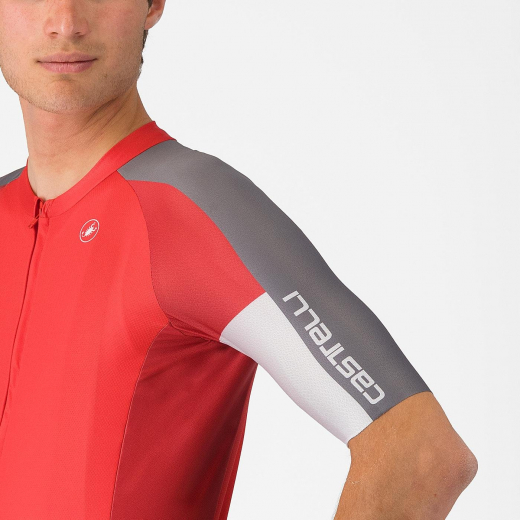 Maillot Entrata 6 Red Smoky Gray Silver Gray