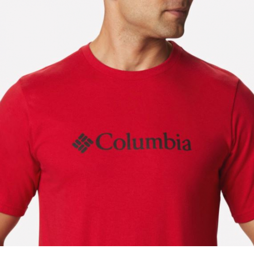 T-shirt Csc Basic Logo Short Sleeve Mountain Red