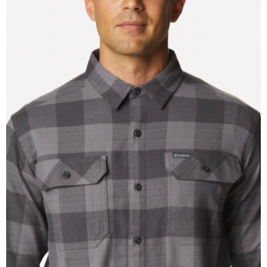 Chemise Flare Gun Stretch Flannel City Grey Twill