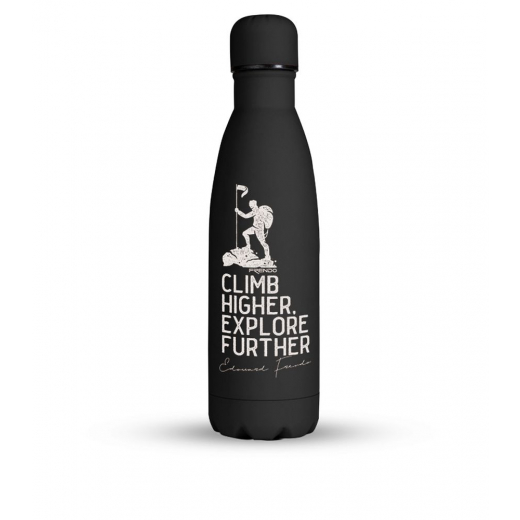 Gourde Isotherme 0,5L Soft Touch Noire Climb Higher