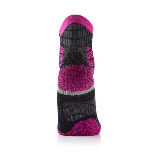 CHAUSSETTES TRAIL PROTECT FEMME NOIR FUCHSIA Chaussettes trail