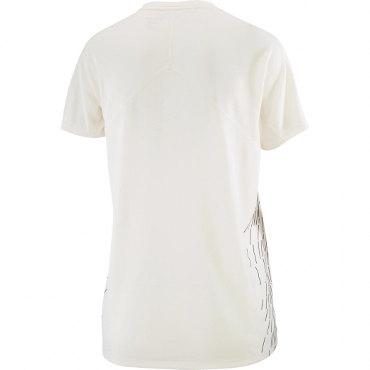 T-shirt Femme Sense Aero Gfx Whisper White - Tee Shirt Mc | Salomon