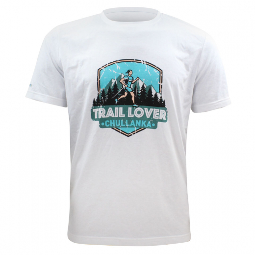T-shirt Trail Lover Blanc