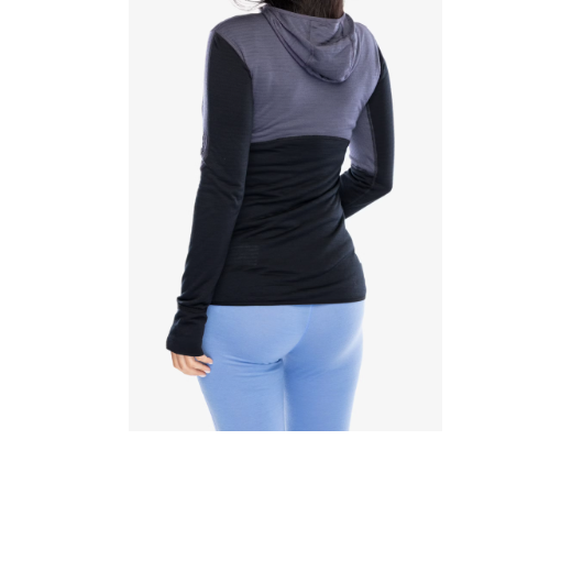 Merino 200 Realfleece Descender Ls Zip H Graphite/noir Femme - Veste