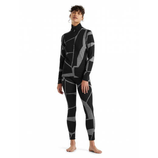 T-shirt 250 Vertex Zip Femmes Landscapes Black/j