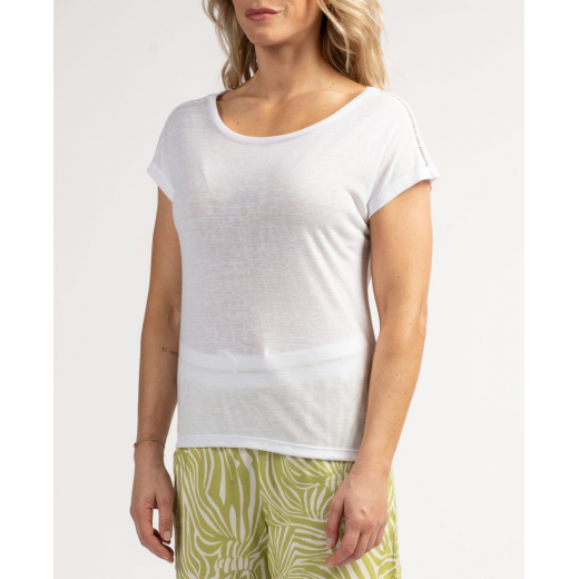 T-Shirt Femme Pikin Ecru
