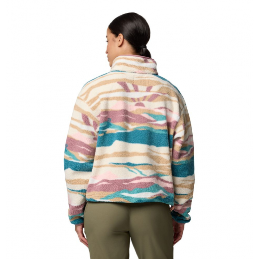 Polaire Femme Helvetia II Printed Cropped River Blue